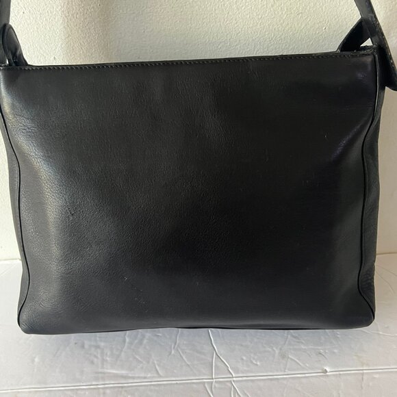 SALVATORE FERRAGAMO VINTAGE SHOULDER LEATHER BAG - Picture 8 of 11